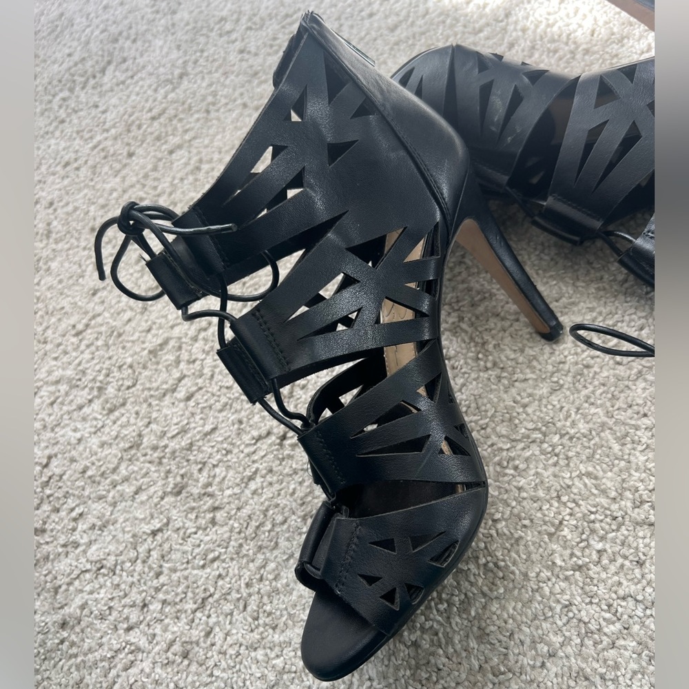 Jessica Simpson Black Stilettos